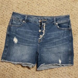 Maurices high rise jean shorts